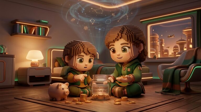 Parent and child counting coins 202607201753