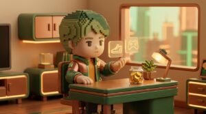 Teenager looking at holographic … 202607141925