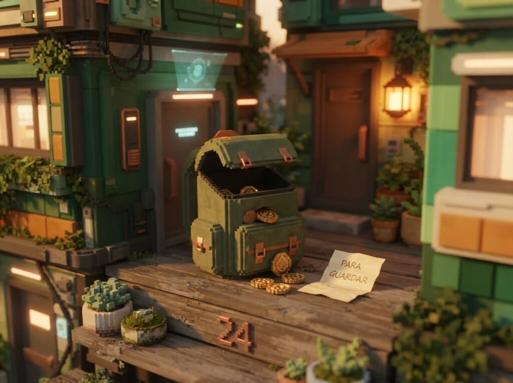 Backpack with coins on doorstep 20260914180628