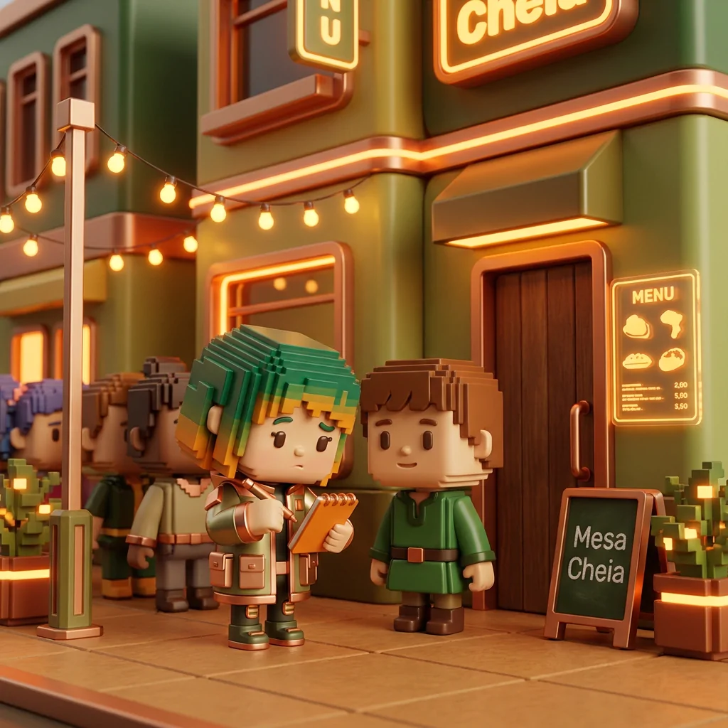 Children looking at restaurant line 202608141434